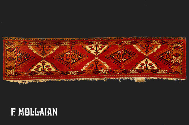 Antique Turkmen Torba Rug n°:58442170